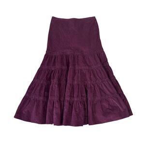 Gap Tiered Cotton Midi Skirt US Women's 4